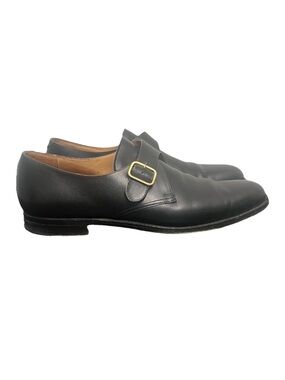 Peal & Co for Brooks Brothers Black Leather Monk Strap Dress Shoes Size 10.5 D